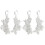 2 Pairs Foot Chain Anklet with Pearls Elastic Flowers Pattern 2