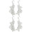 2 Pairs Foot Chain Anklet with Pearls Elastic Flowers Pattern 5