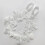 2 Pairs Foot Chain Anklet with Pearls Elastic Flowers Pattern 8
