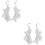 2 Pairs Foot Chain Anklet with Pearls Elastic Flowers Pattern 6