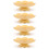4pcs Dried Fruit Tray Snack Storage Cake Display Plate 8