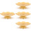 4pcs Dried Fruit Tray Snack Storage Cake Display Plate 6