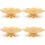 4pcs Dried Fruit Tray Snack Storage Cake Display Plate 5