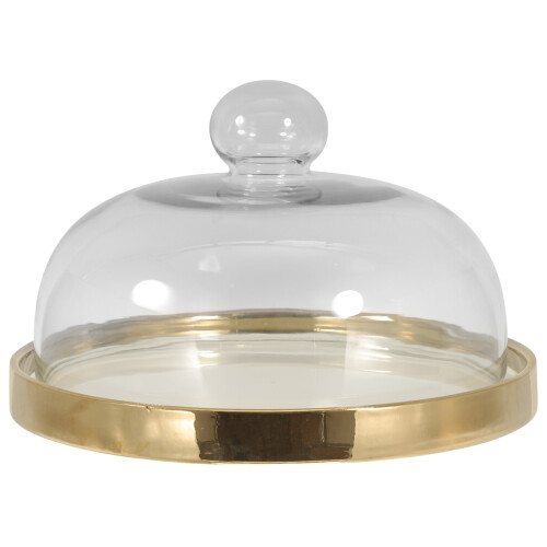 Ceramic Covered Dessert Plate Cake Dome 1
