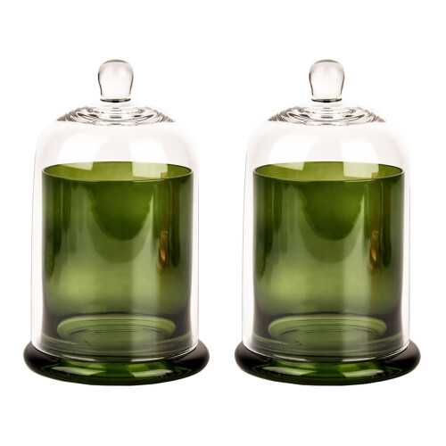 2 Sets Glass Aroma Cup Dust-Proof Cover 2
