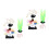8 Pcs Glowing Artificial Coral Aquarium Plants Decor 7
