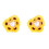 2pcs Artificial Sunflower Wedding Ring Pillow Without Ring 2
