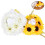 2pcs Artificial Sunflower Wedding Ring Pillow Without Ring 8