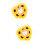 2pcs Artificial Sunflower Wedding Ring Pillow Without Ring 7