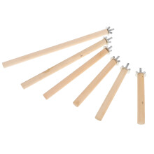 18 Pcs Parrot Stands Wooden Perch Grinding Claw Sticks