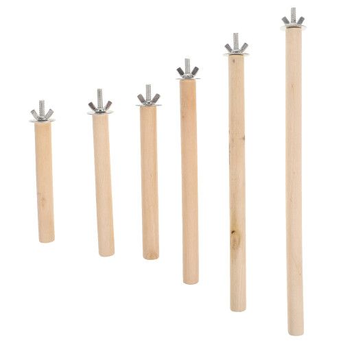 18 Pcs Parrot Stands Wooden Perch Grinding Claw Sticks 1