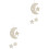 2pcs Kids Eyelashes Moon Stars Hanging Decor 3