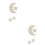 2pcs Kids Eyelashes Moon Stars Hanging Decor 6