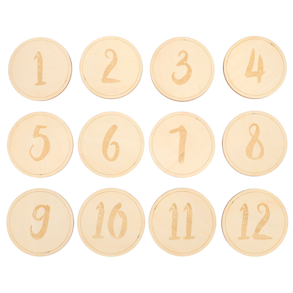 36 Pcs Baby Monthly Growth Cards Newborn Photography Props Totority