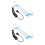2 Pcs LED Aquarium Frame Lamp Fish Tank Bracket Plant Light 5