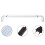 2 Pcs LED Aquarium Frame Lamp Fish Tank Bracket Plant Light 8