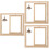 3pcs Double Sided Rotating Wood Picture Frame with Lamp 8