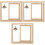 3pcs Double Sided Rotating Wood Picture Frame with Lamp 5