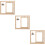 3pcs Double Sided Rotating Wood Picture Frame with Lamp 11