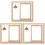 3pcs Double Sided Rotating Wood Picture Frame with Lamp 4