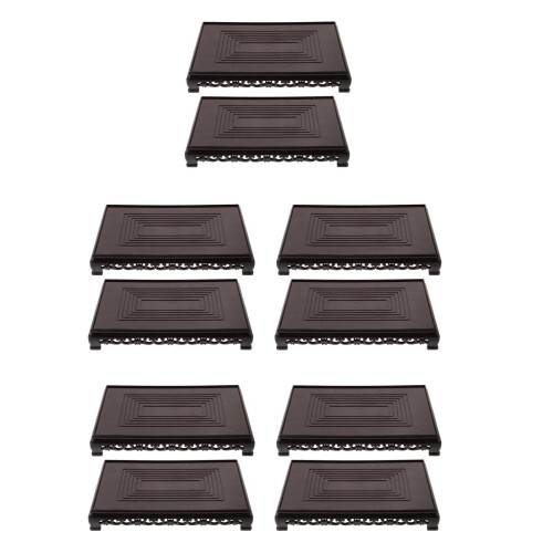 10 Pcs Plastic Plant Stand Riser Display Shelf for Crafts Vases 1