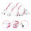 20 Pcs Baseball Basketball Drawstring Sports Bag 9