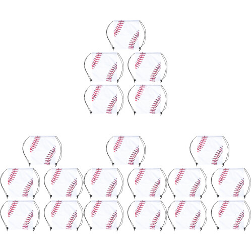 20 Pcs Baseball Basketball Drawstring Sports Bag 1