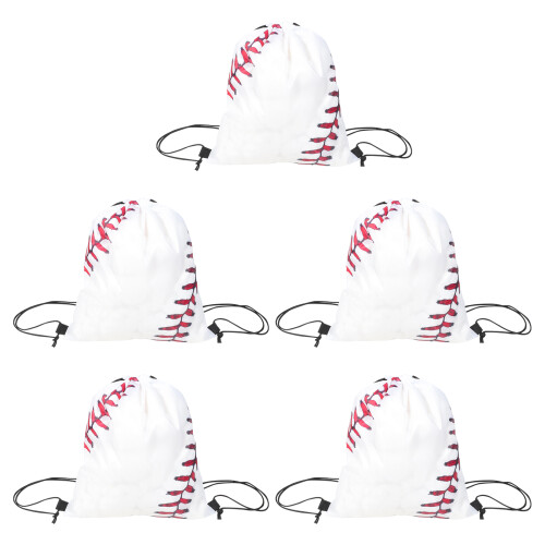 20 Pcs Baseball Basketball Drawstring Sports Bag
