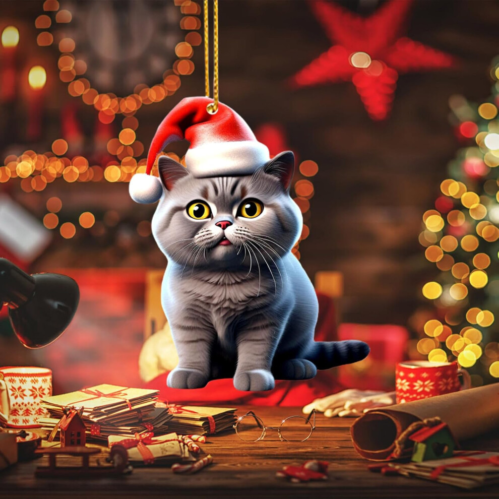 (B) Christmas Holiday Decorations Sale Christmas Ideas Kittens Car Pendant Backpack Pendant Xmas Tree Decoration Christmas Tree Ornament Home Decor Ha