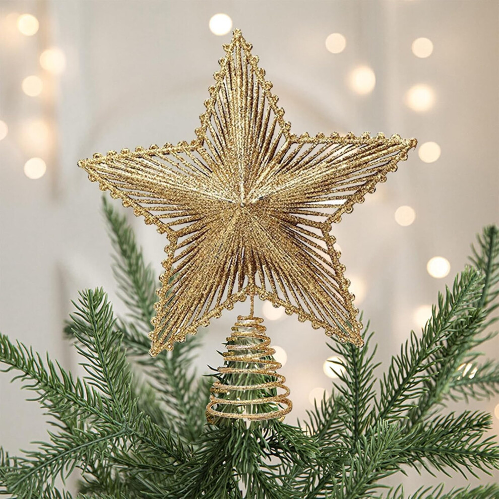 (A) Christmas Ornament Decorations Xmas Topper Treetop Christmas For Tree Decor Christmas Tree Top Christmas Tree Topper For Christmas Decoratio Light