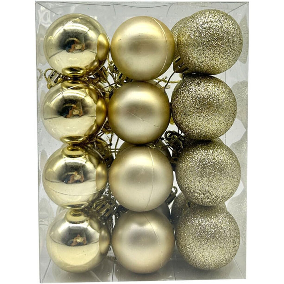 (C) Christmas Decorations Promotion 3cm Christmas Tree L Bauble Hanging Home Party Ornament Decor Christmas Ornaments Xmas Gifts for Family Friends Ha