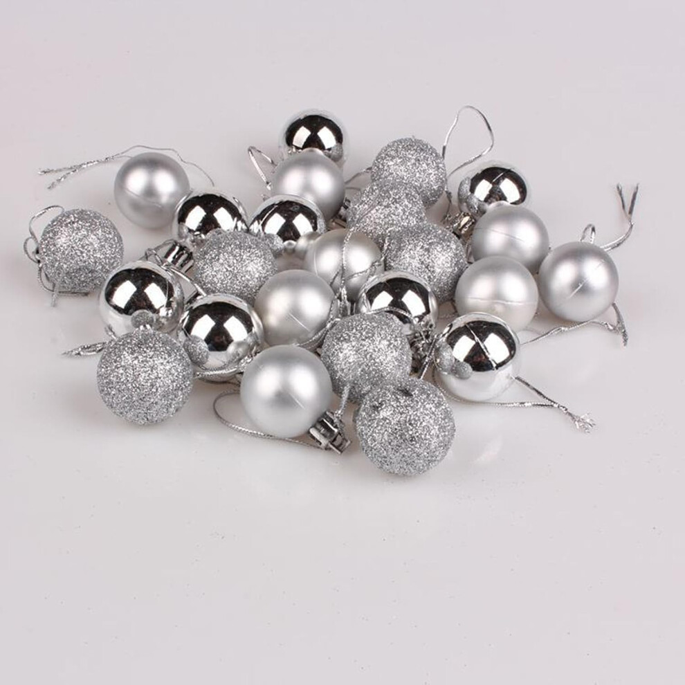 (P) Christmas Decorations Promotion 3cm Christmas Tree L Bauble Hanging Home Party Ornament Decor Christmas Ornaments Xmas Gifts for Family Friends Ha