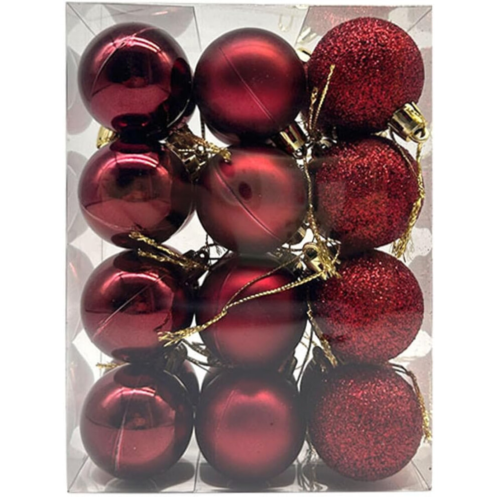 (A) Christmas Decorations Promotion 3cm Christmas Tree L Bauble Hanging Home Party Ornament Decor Christmas Ornaments Xmas Gifts for Family Friends Ha