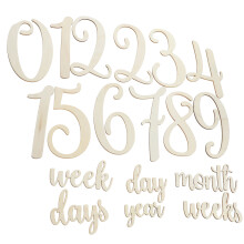 95 Pcs Wood Baby Milestone Cards Growth Signs