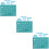 3 Sets Mini Doll School Supplies Ruler Mat Learning Prop 9