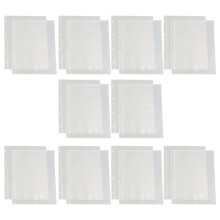 60 Pcs Photo Album Pages 4-Ring Transparent Sleeves