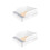 2pcs Semi-Enclosed Cat Litter Box with Spatula 5