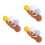 12 Pcs DIY Wool Felt Ice Cream Cone Garland Making Kit 10