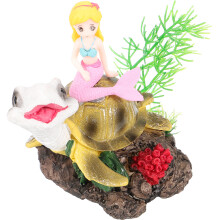 4Pcs Small Resin Mermaid Models Multi-Color Aquarium and Office Decor