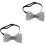 2pcs Men Rhinestone Bow Tie Wedding Party Bowtie 5