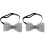 2pcs Men Rhinestone Bow Tie Wedding Party Bowtie 4