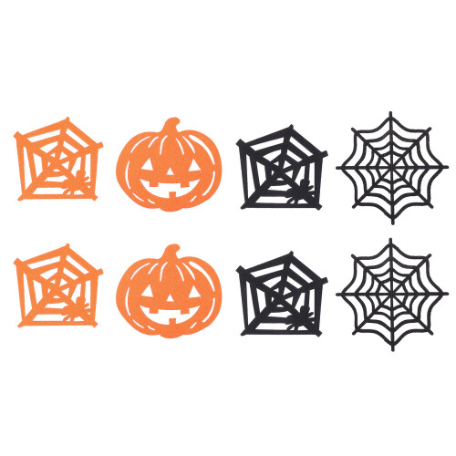 24 Pcs Halloween Felt Coasters Party Decorations