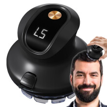 Cordless Men's Hair Trimmer Battery-Powered Beard Clipper with 3 Guards, Oil & Brush for Oily Hair Care