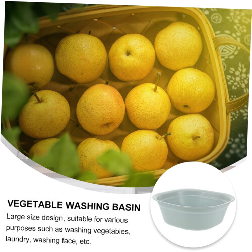 Square Thickened Plastic Wash Basin 10L for Household Use Lightweight Multipurpose Dish Pan Compact Space Saving Design 1