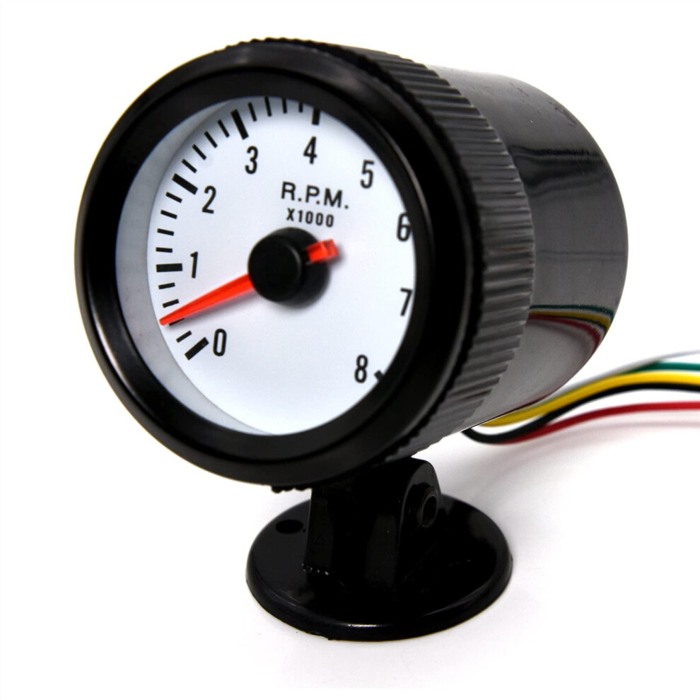 Tachometer 2 Inch 52Mm Motorcycle Car Engine Rev Counter Gauge 0-8000 Rpm Led 12V Auto Parts Tacho Meter Blue 6038364165954