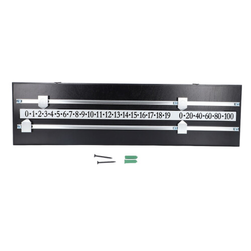 Solid Wood Billiard Score Board 2 Track Space Saving Aluminum Alloy 2