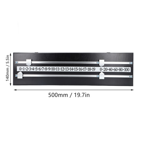 Solid Wood Billiard Score Board 2 Track Space Saving Aluminum Alloy 1