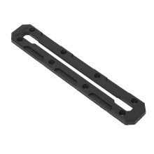 Montaje de perfil bajo de plástico para riel de kayak de 9 pulgadas.