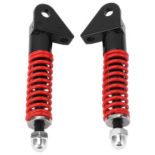 Coppia di ammortizzatori idraulici anteriori da 128 mm rossi