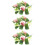 3pcs Artificial Candle Ring Wreath for Home Decor 10